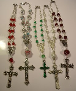 Rear-view mirror car rosaries ~ Oh my gosh! Only $10 each!